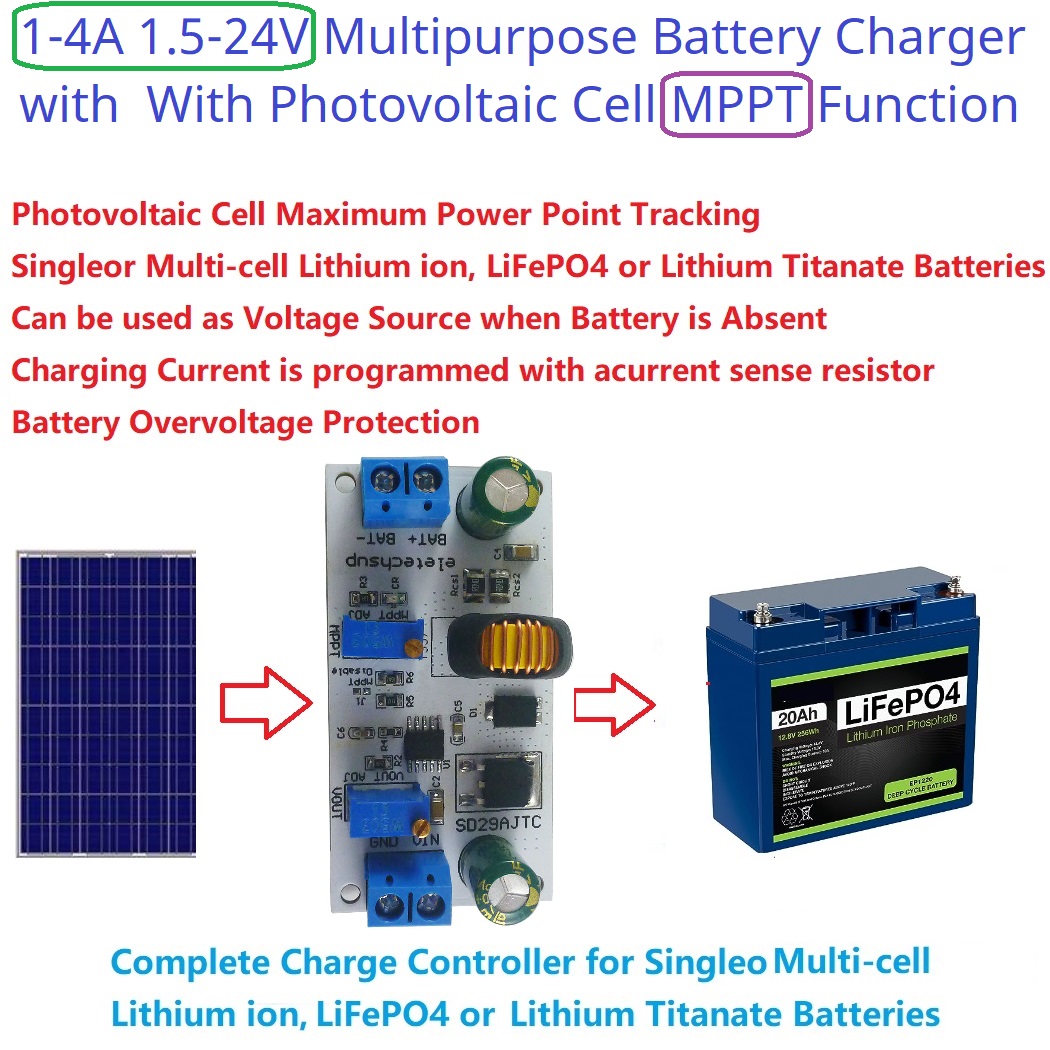 MPPT Solar Charge Controller M - đánh giá và giá Li Ion Charger Module