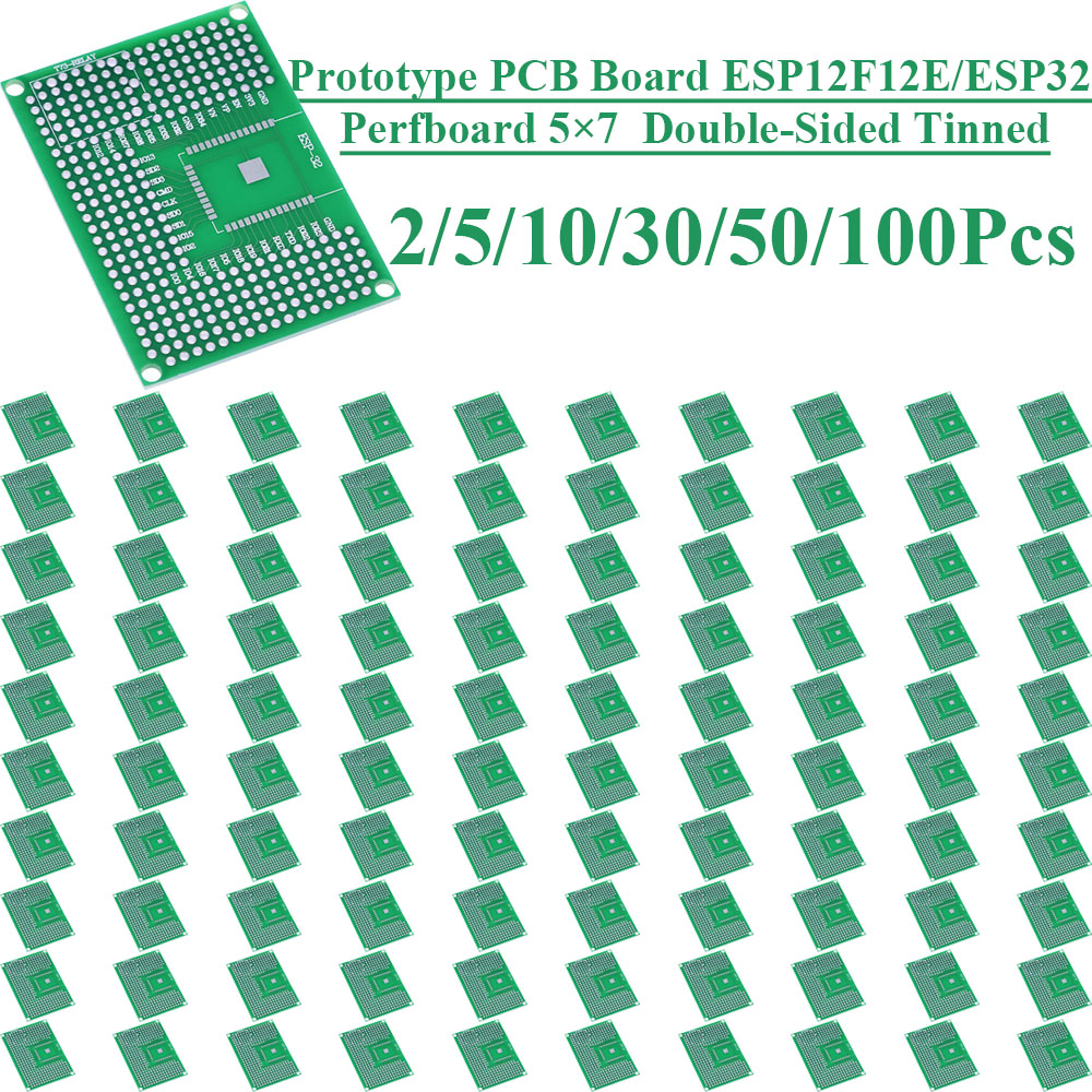 2~100Pcs 5X7 Double Sided Tin  - đánh giá và giá Pcb Prototyping Board