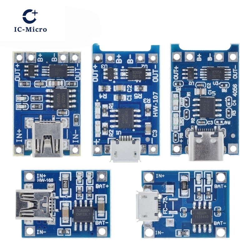 1/5PCS 5V 1A Micro/Type-c/Mini - đánh giá và giá Tp4056 Module