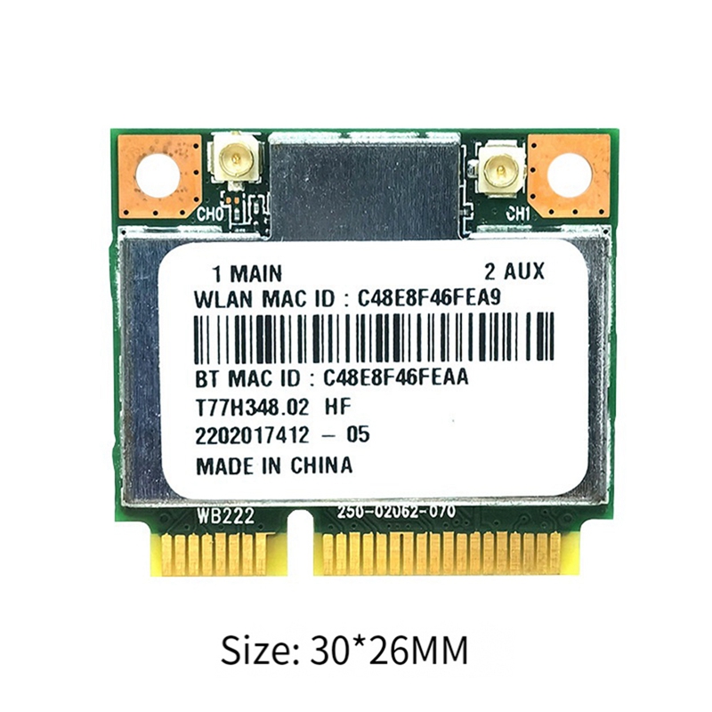 AR5B22 AR9462 WiFi Card+Intern - đánh giá và giá Antenna 2.4Ghz