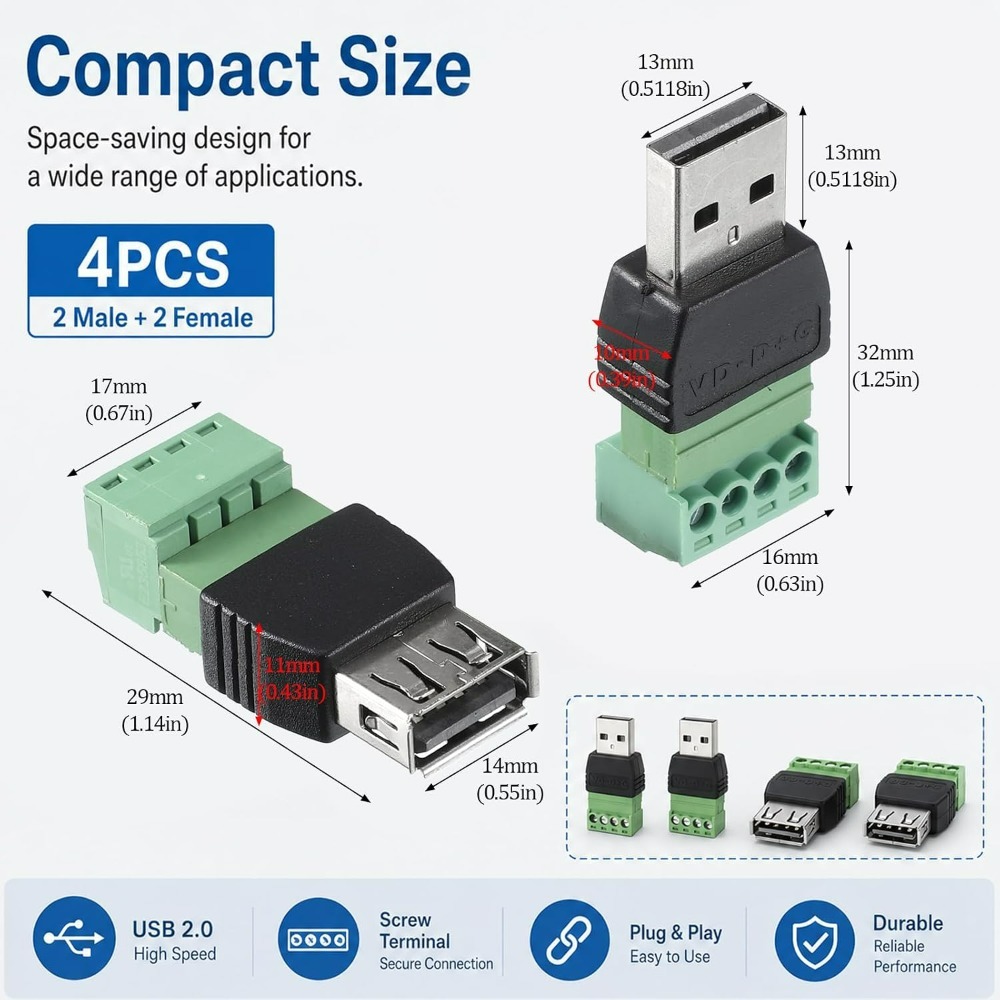 4 Pin Screw Terminal Block to  - đánh giá và giá Screw Terminal Block