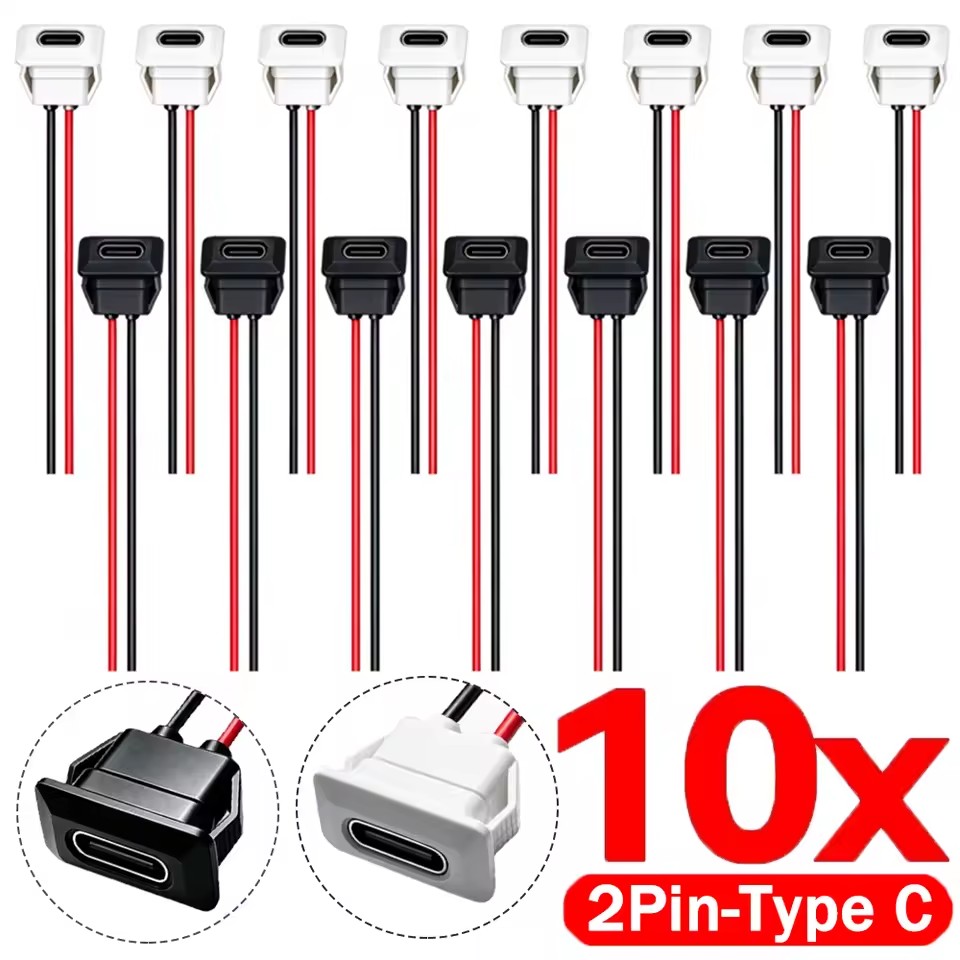 Type C Female Connector Waterp - đánh giá và giá Usb C Cable