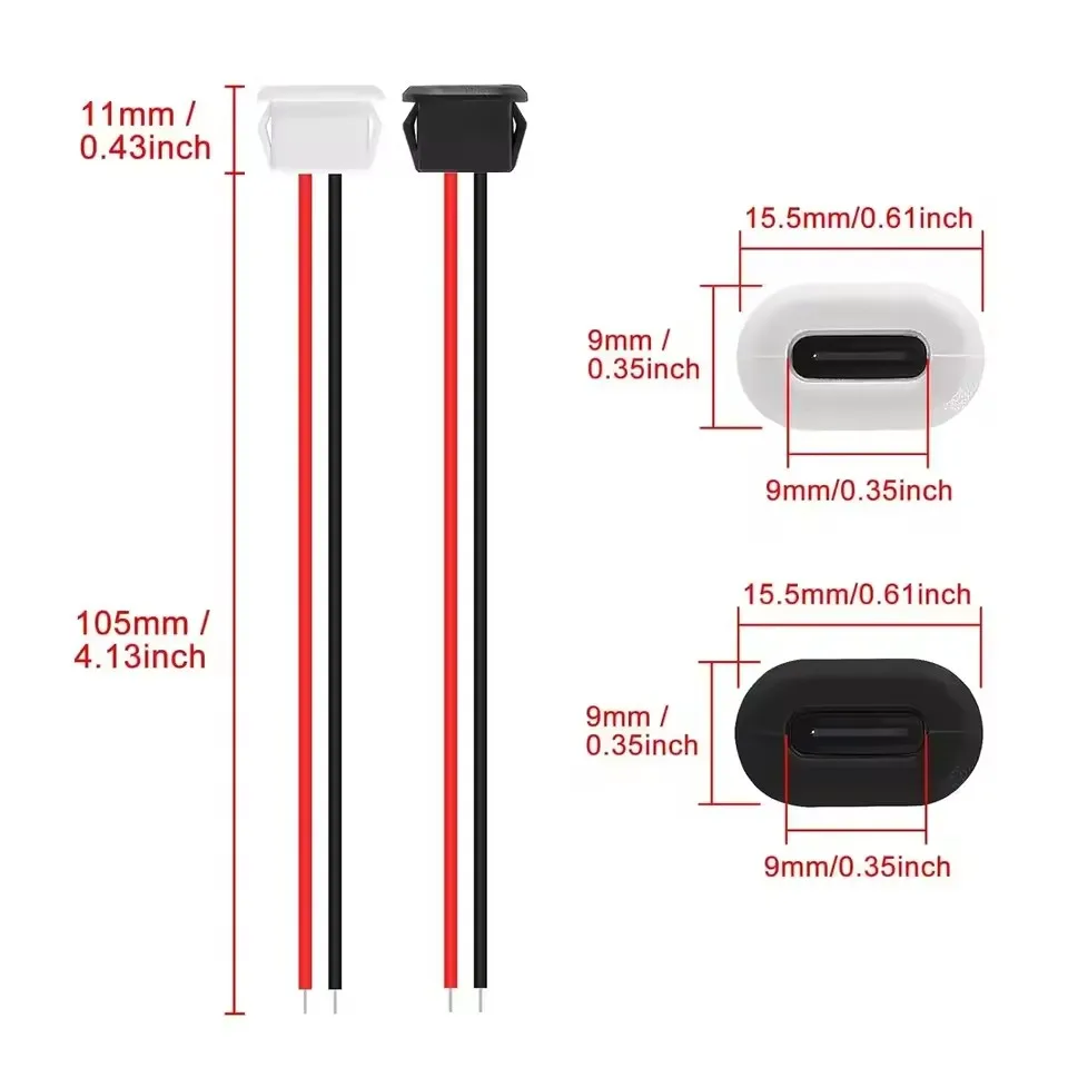 Type C Female Connector Waterp - đánh giá và giá Usb C Cable