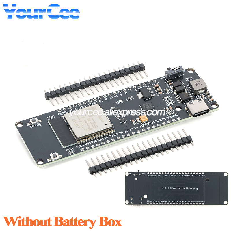 Bo mạch phát triển ESP32 tích  - đánh giá và giá Esp32 Battery Holder Lipo