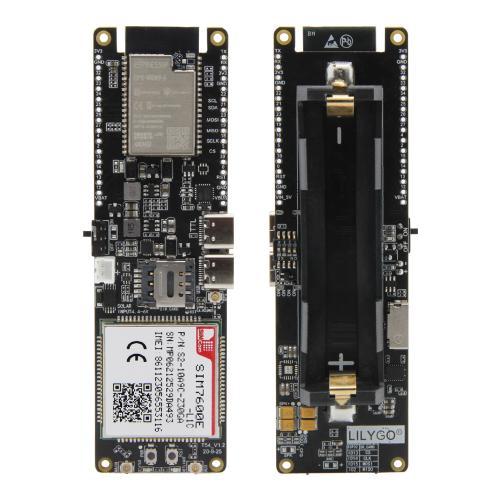 LILYGO®TTGO T-SIM7600E-L1C 4G  - đánh giá và giá Esp32 Battery Holder Lipo